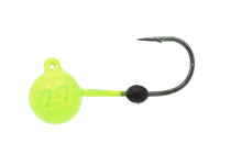 Eurotackle Soft-Lock Tungsten Jig Head - 1/32 Oz, #4 Hook, Black (Pack Of 3)